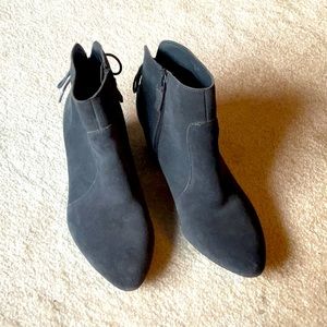 Tahari suede bootie